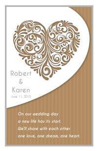 Wedding Program Cover Template 6B - Version 4